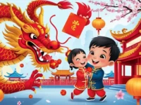 Simbol simbol kemeriahan Tahun Baru Imlek yang membuat takut monster ganas penghuni gunung dan dasar laut