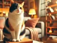 Ilustrasi kucing belang tiga yang dipercaya bisa membawa hoki bagi pemiliknya