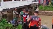 Proses evakuasi korban tenggelam di Sungai Cipari, Majalengka. (Mediaseruni)