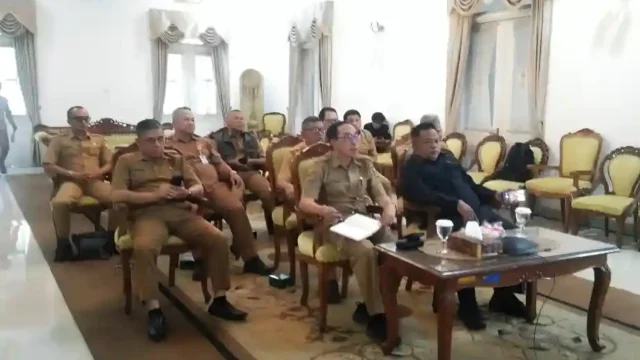 Rapat koordinasi persiapan pelantikan bupati dan awakil bupati. (Dwika Raya/Mediaseruni)