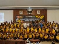 Foto bersama usai sosialisasi Peraturan Bupati (Perbup) Sukabumi Nomor 67 Tahun 2022. (Istimewa/Mediaseruni)