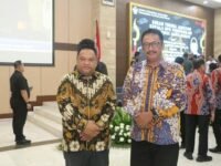 Bupati Sukabumi H. Asep Japar dalam momen sertijab Kepala BPK Perwakilan Provinsi Jawa Barat, di Auditorium BPK Jawa Barat. (istimewa)