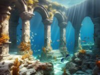 ilustrasi kota atlantis
