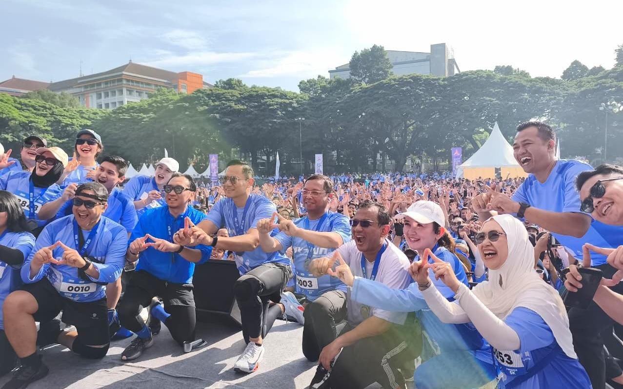 Meriahkan AHY Run 2025, Ribuan Pelari Dilepas di GOR Saparua Bandung, Ada Doorprize Umrohnya 1 IMG 20251026 WA0041