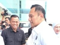 Anggota DPRD Provinsi Jawa Barat dari Fraksi Partai Demokrat H. Jenal Aripin, menghadiri peresmian pembangunan Kawasan Aerospace Park Kertajati dan Hanggar Moro di Majalengka, Jawa Barat. (Iman Suryana/Mediaseruni)