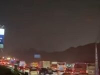 Arus lalu lintas di ruas tol Cikampek KM 49. Foto instagram tribunnews