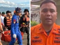 Proses evakuasi korban (kiri) dan Koordinator Pos SAR Sukabumi Suryo Adianto (kanan).