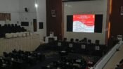 Rapat Paripurna pembentukan Pansus DPRD dan LKPJ Bupati di Gedung DPRD Karawang.