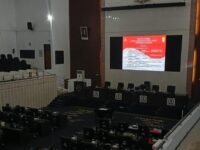 Rapat Paripurna pembentukan Pansus DPRD dan LKPJ Bupati di Gedung DPRD Karawang.