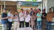Pengurus Inti MIO Indonesia Provinsi Jawa Barat, foto bersama sesaat halal bihalal, di Cimahi. (Humas MIO Jabar)