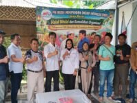 Pengurus Inti MIO Indonesia Provinsi Jawa Barat, foto bersama sesaat halal bihalal, di Cimahi. (Humas MIO Jabar)
