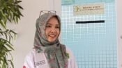Kepala Sekolah MA Yayasan 12 Rabiul Awal, Acah Hendayani, S.Sos. (Davi Alvaro/Mediaseruni)