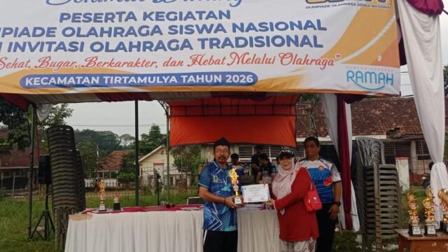 Ketua BAPOASI Kecamatan Tirtamulya, Ade Sutisna Wijaya, S.Pd., M.Pd, usai kegiatan. (Davi Alvaro/Mediaseruni)