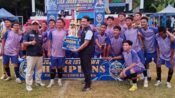 Netral FC Juara 1 Liga Jabar Istimewa Tingkat kabupaten Bandung Barat yang diselenggarakan PSSI Kabupaten Bandung Barat, Minggu, 26 April 2026, di Stadion Abipraya Rende Kecamatan Cikalong Wetan. (Dadan Saepudin/Mediaseruni)