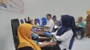Aksi Donor Darah Warnai Peringatan Hardiknas di Dindikpora Pemalang