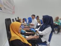 Aksi Donor Darah Warnai Peringatan Hardiknas di Dindikpora Pemalang
