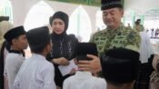 Suasana Haru di Masjid Baiturrahim: Danrem 062/Tn Berbagi Kebahagiaan dengan Anak Yatim Piatu