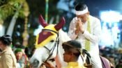 Gubernur Jabar Dedi Mulyadi menunggang kuda putih bernama Viktoria di Kirab Budaya Pajajaran di Garut. (Foto Humas Jabar)