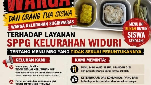 MBG Pemalang Tuai Kritik Pedas, Menu Diduga Tak Layak untuk Anak Sekolah hingga Warga Ngaku Diintimidasi