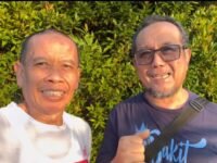 Foto Selfi H Jajang Rohana dan sahabat lamanya H Imron dalam momen olah raga bersama. (Foto IG)