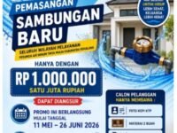 Promo Heboh PDAM Tirta Mulia Pemalang! Pasang Sambungan Baru Cuma Rp1 Juta, Bisa Diangsur
