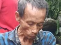 Pria viral yang ditemukan di Gunung Salak. (istimewa)
