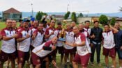 Tim APSSI Kabupaten Bandung Barat menutup kiprahnya di ajang U50 Five Feo Mabes dengan gelar juara. (Dadan Saepudin/Mediaseruni)