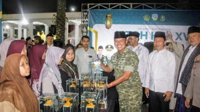 Dukung Pembinaan Generasi Qur’ani: Dandim 0612/Tasikmalaya Hadiri Penutupan MTQH XVI Kota Tasikmalaya