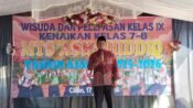 Kepala MTs Ash Shiddiq Cililin Titipkan Pesan untuk Generasi Masa Depan di Acara Pelepasan Siswa
