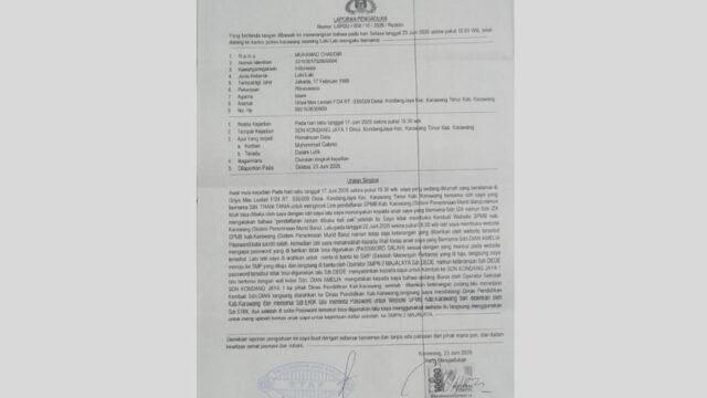 Skandal Pemalsuan Password SPMB Karawang 2026: Orang Tua Siswa SDN Kondangjaya 1 Melapor ke Polisi
