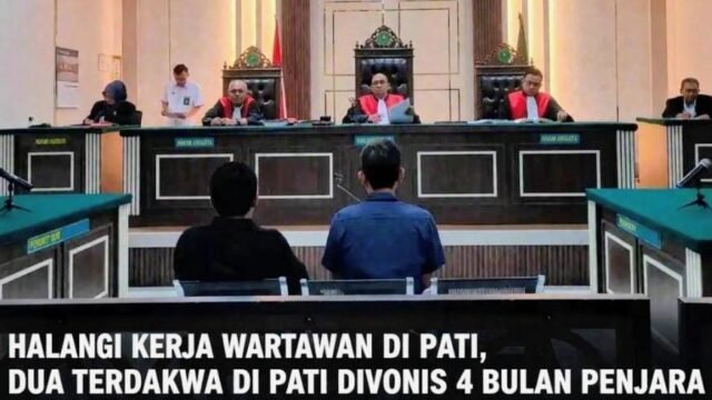 Preseden Hukum: Dua Pelaku Penghalang Kerja Jurnalis di Pati Resmi Dipenjara
