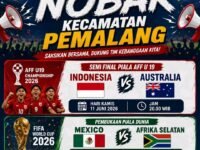 Nobar Semifinal AFF U-19 di Pendopo Kecamatan Pemalang, Camat Ajak Warga Satukan Dukungan untuk Garuda Muda
