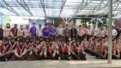Wabup Andreas (sebelas kiri) foto bersama kontingen pramuka Kabupaten Sukabumi. (Ist)