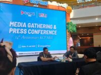 Marketing Communication Manager KCP Mall, Fandy Aditya, menyampaikan tema "Euphoria" dalam gathering dan media conference sebagai simbol semangat baru KCP. (Damara Ichsan/Mediaseruni)