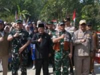 Resmikan Jembatan Garuda Suci Bupati Asep Japar Apresiasi Kemanunggalan TNI
