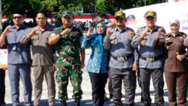 Wakil Ketua DPRD Pemalang Aris Ismail Hadiri Apel Gelar Pasukan Satlinmas dan Pelantikan DPPI 2026–2030
