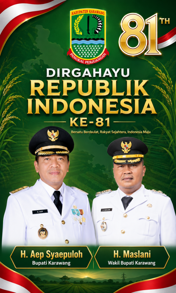 Ucapan HUT RI Ke-81 Kabupaten Karawang