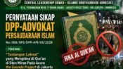 Tantangan Laknat yang Menghina Al Quran di Acara the Sounds Project, Ini Sikap Tegas DPP API