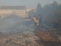 Lahan Kosong di Kepuh Tengah Karawang Terbakar, Diduga Akibat Bakar Sampah