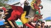 H. Jenal Aripin Disambut Naik Odong-Odong di Milangkala Desa Ciwulan ke-42