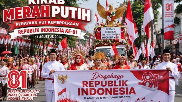 HUT Kemerdekaan di Jabar Diwarnai Kirab Merah Putih hingga Defile, Ini Rutenya