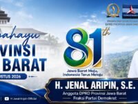 H. Jenal Aripin Ucapkan Dirgahayu Provinsi Jawa Barat ke-81