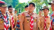 Peringati Hari Pramuka ke-65, Plt Bupati Nurkholes Pantau Jambore Serentak: Lahirkan Generasi yang Bersatu dan Kreatif