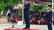 HUT ke-81 RI di Alun-alun Pemalang, Wakil Ketua DPRD Aris Ismail Bacakan Teks Pembukaan UUD 1945