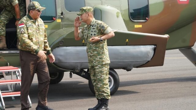 Danrem 062/Tn Sambut Menhan Tinjau Yonif TP 336/MS di Pangandaran