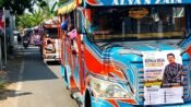 Triatno Yuliarso Resmi Mendaftar Pilkades Taman, Diantar Ratusan Pendukung Menggunakan Odong-odong dan Lantunan Salawat