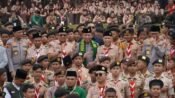 Apel Kebangsaan Kemah Nasional Pramuka PUI Dihadiri Bupati, Kapolri Ajak Rawat Persatuan 
