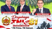 HUT ke-81 TNI, Rizal Bawazier: Momentum Meneguhkan Semangat Persatuan dan Pengabdian untuk Negeri