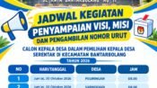 Jelang Pilkades Serentak Pemalang, Calon Kades Bantarbolang Ambil Nomor Urut Besok