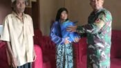 Senyum Bahagia Warga Mekarjaya, Satgas TMMD ke-130 Kodim 0622/Sukabumi Salurkan Sembako